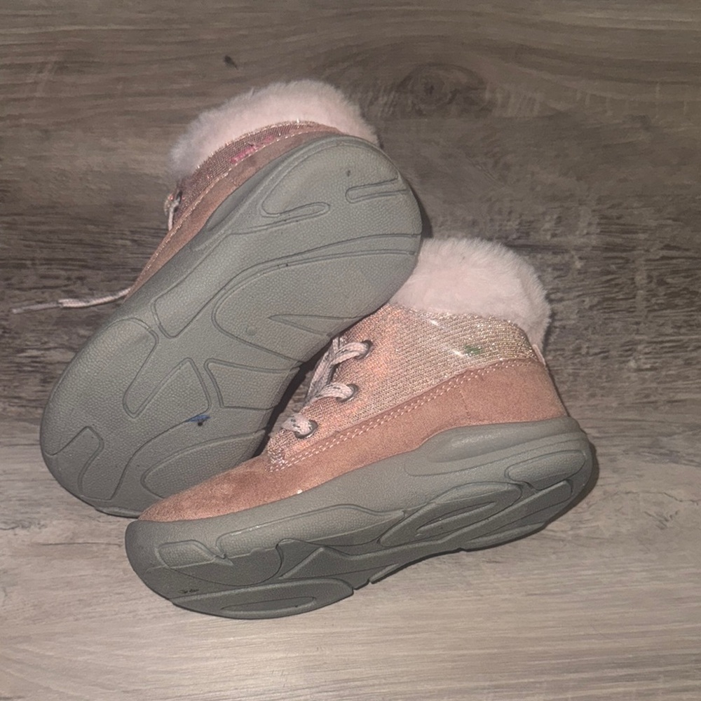 Carter's Pink Kids Boots with Fur Trim - Picture 3 of 6